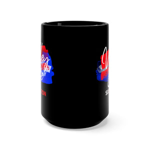 Six Rotation Volley Life USA Black Mug 15oz