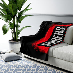 Strikers Stencil Sherpa Fleece Blanket