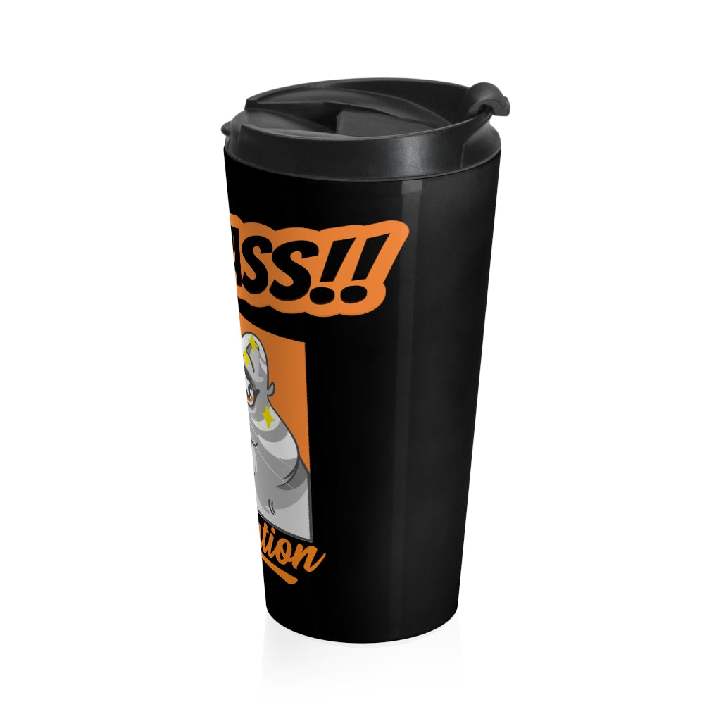 Six Rotation Over Pass Stainless Steel Travel Mug