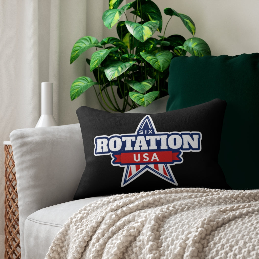 Six Rotation Patriot Spun Polyester Lumbar Pillow