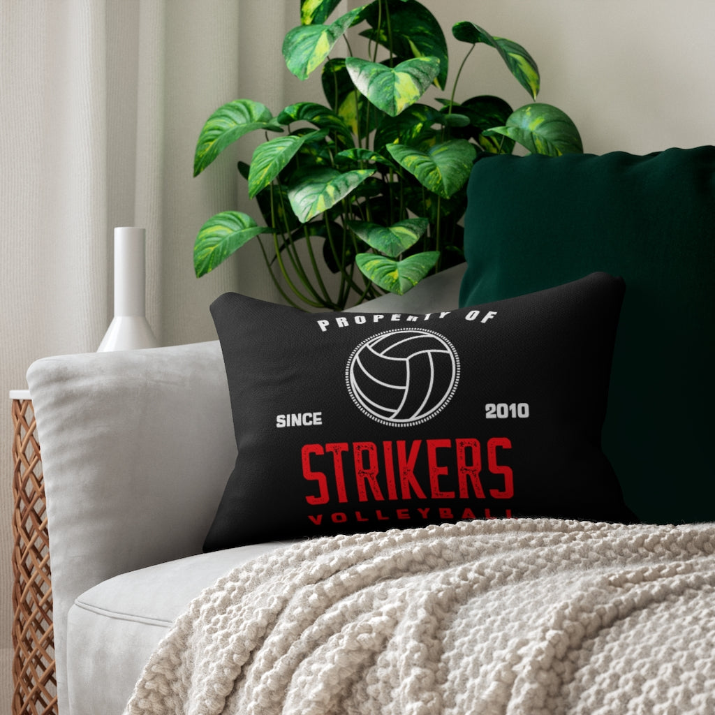 Strikers Property Black Spun Polyester Lumbar Pillow