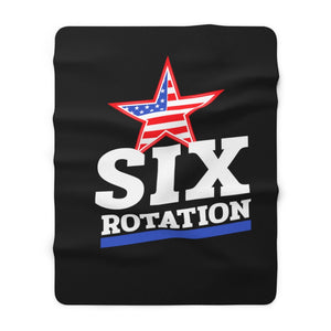 Six Rotation Star Sherpa Fleece Blanket