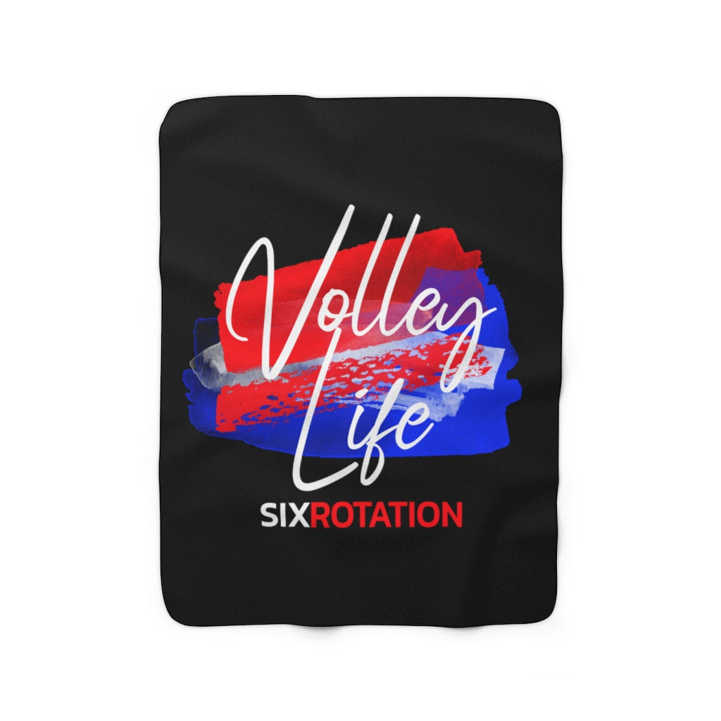 Six Rotation Volley Life Sherpa Fleece Blanket