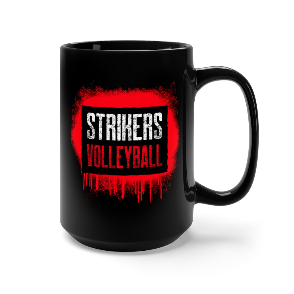 Strikers Stencil Black Mug 15oz