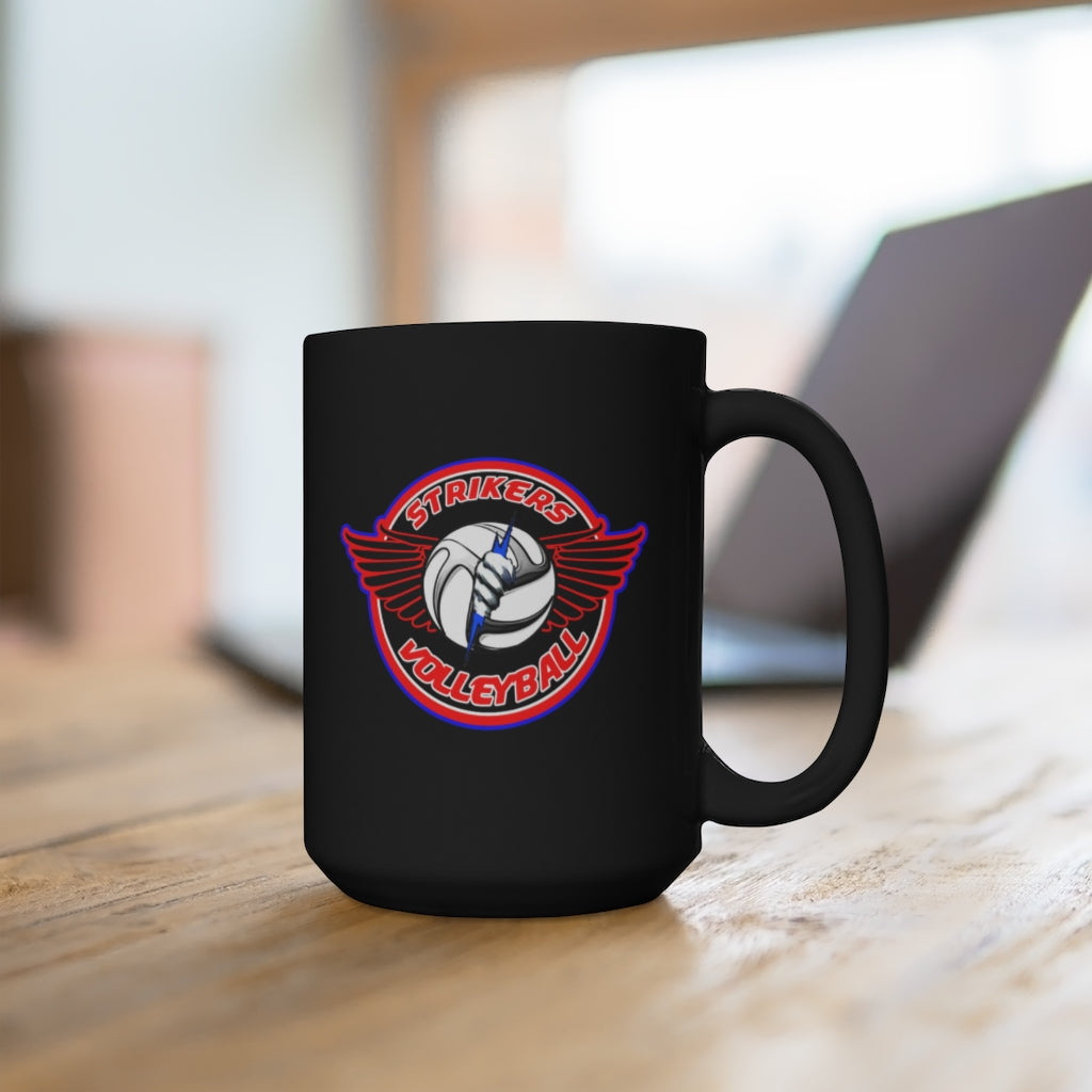 Strikers Logo Black Mug 15oz