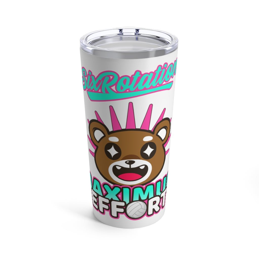 Six Rotation Volleybear Max Effort Tumbler 20oz