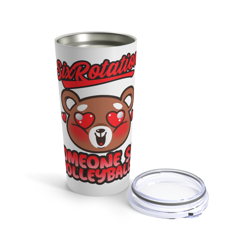 Six Rotation Volleybear Love Tumbler 20oz