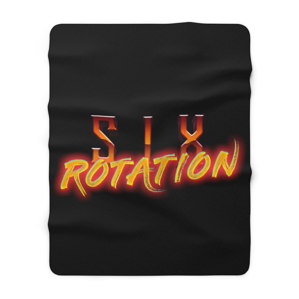 Six Rotation Fire Sherpa Fleece Blanket