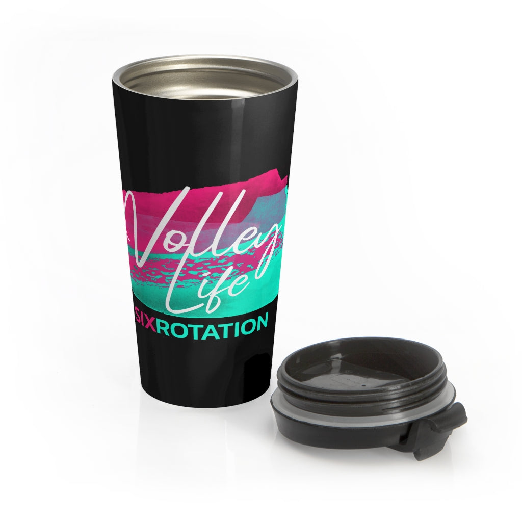 Six Rotation Volley Life Gwen Stainless Steel Travel Mug