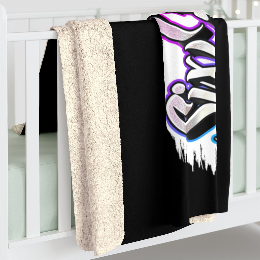 Six Rotation Paint Sherpa Fleece Blanket