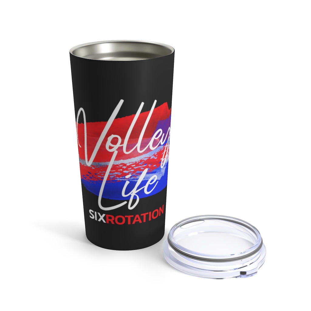 Six Rotation Volley Life USA Tumbler 20oz