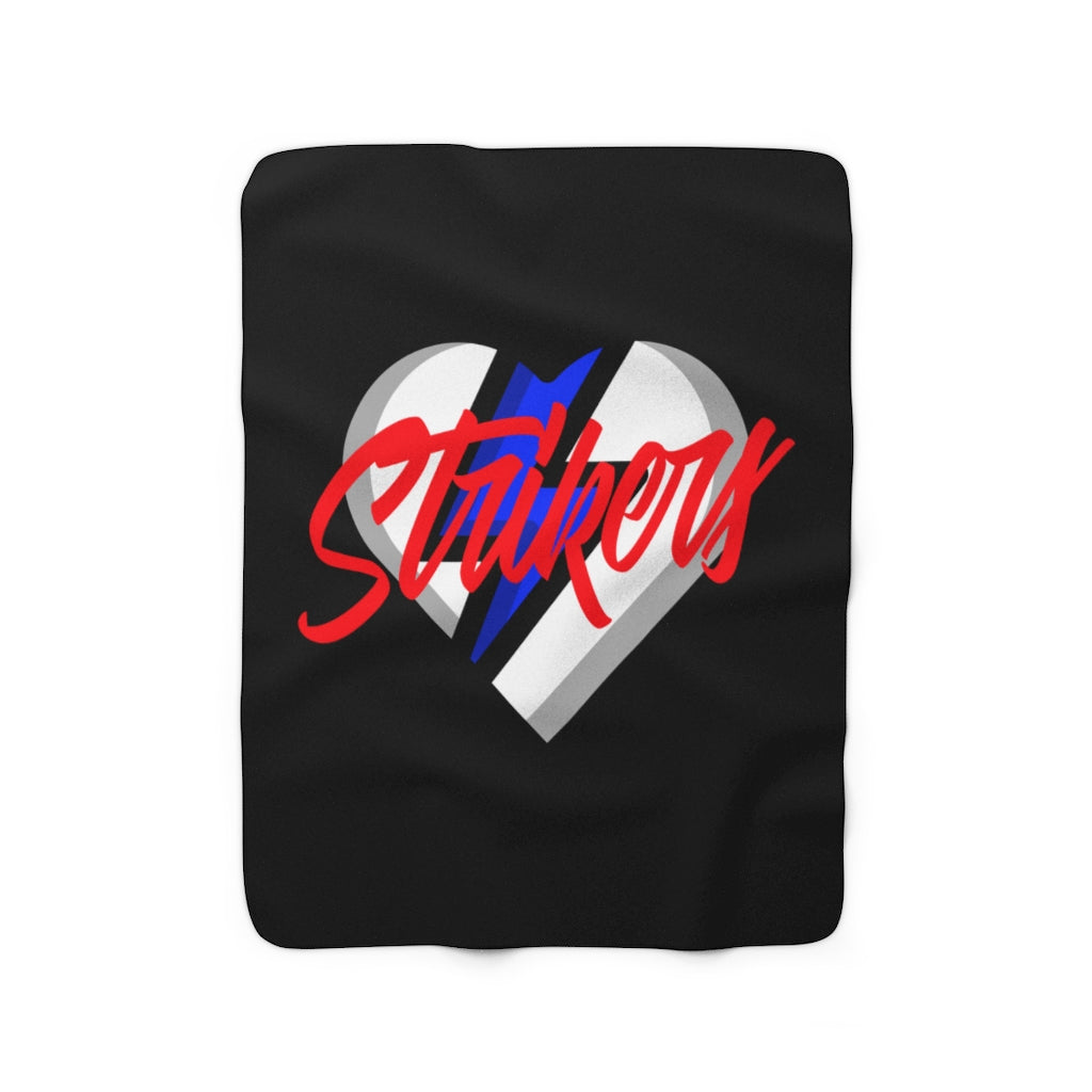 Strikers Heart Sherpa Fleece Blanket