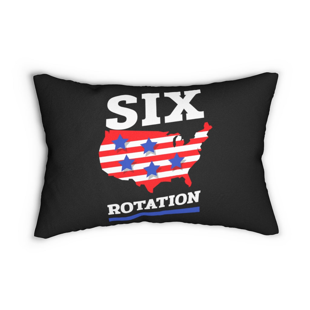 Six Rotation Land of the Free Spun Polyester Lumbar Pillow