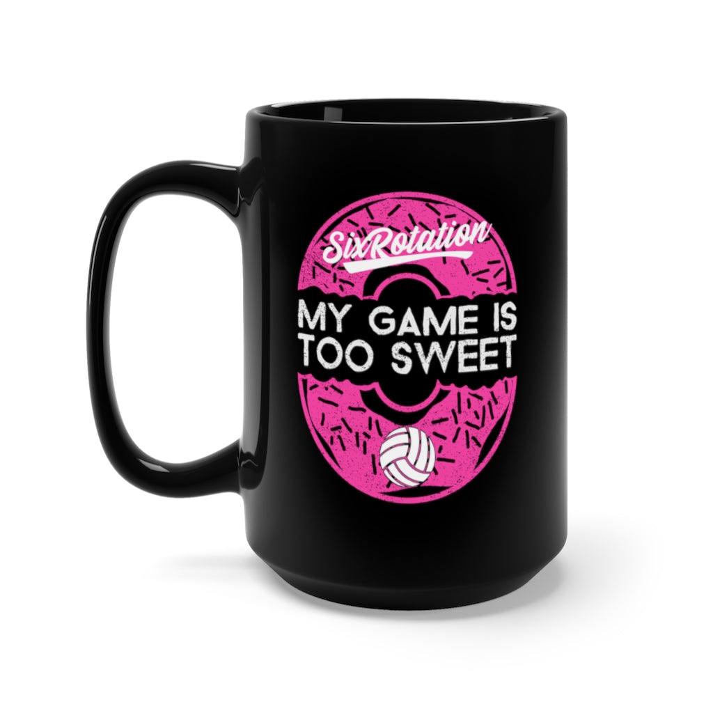 Six Rotation Sweet Game Black Mug 15oz