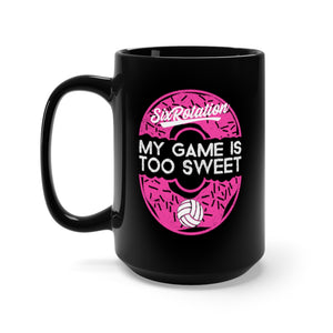 Six Rotation Sweet Game Black Mug 15oz