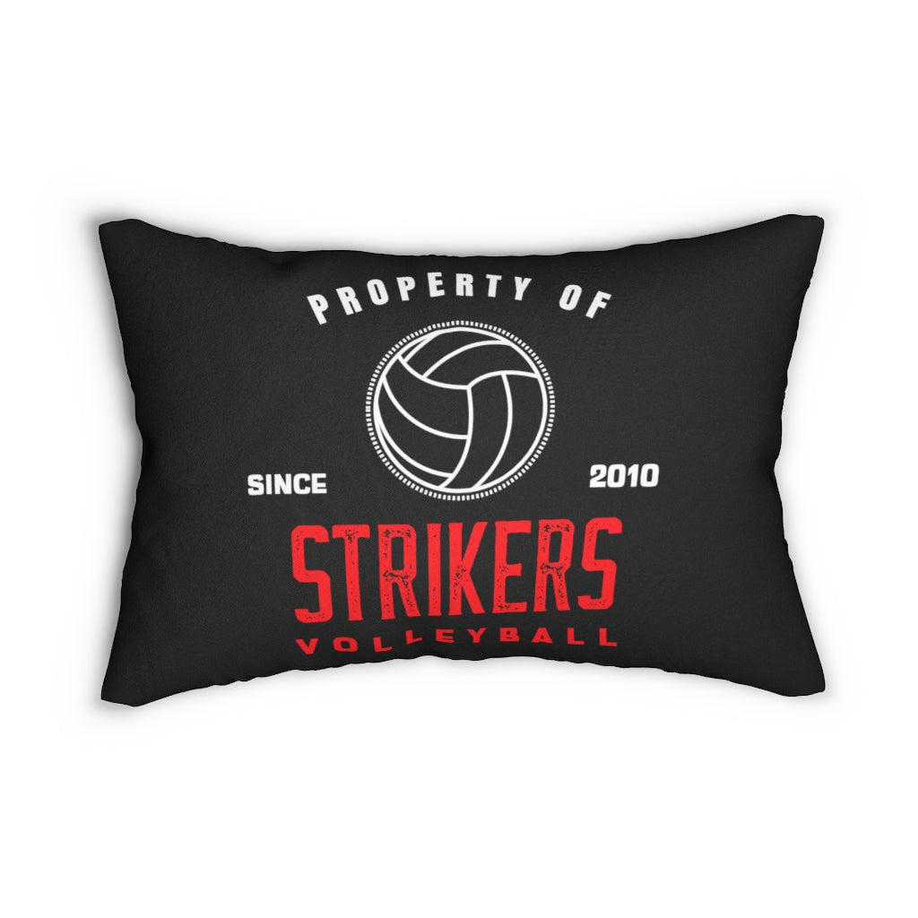 Strikers Property Black Spun Polyester Lumbar Pillow