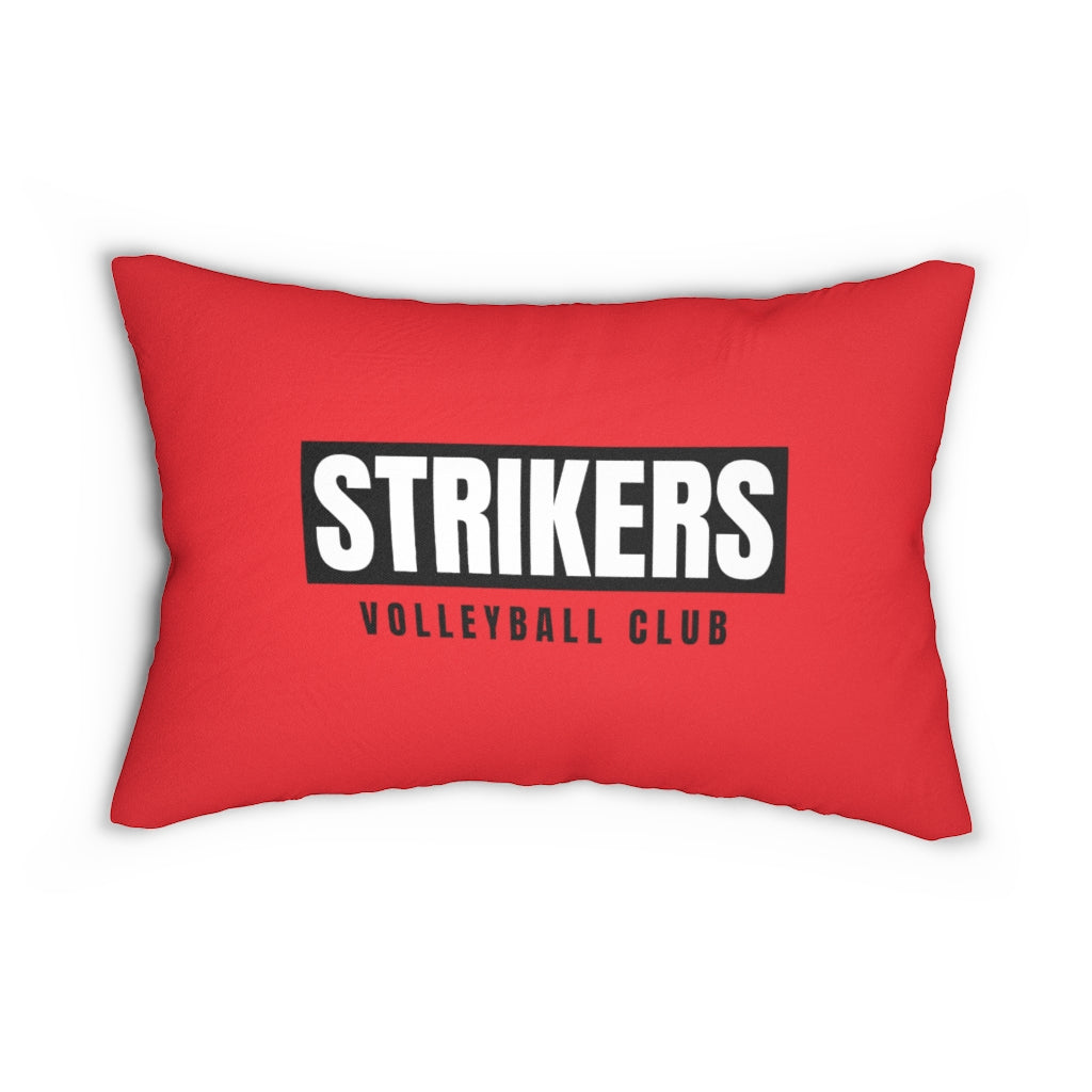 Strikers Property Red Spun Polyester Lumbar Pillow