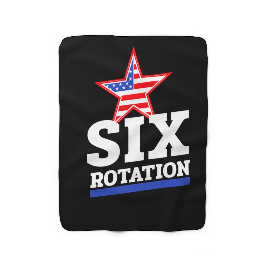 Six Rotation Star Sherpa Fleece Blanket