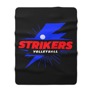 Strikers Blue Bolt Sherpa Fleece Blanket