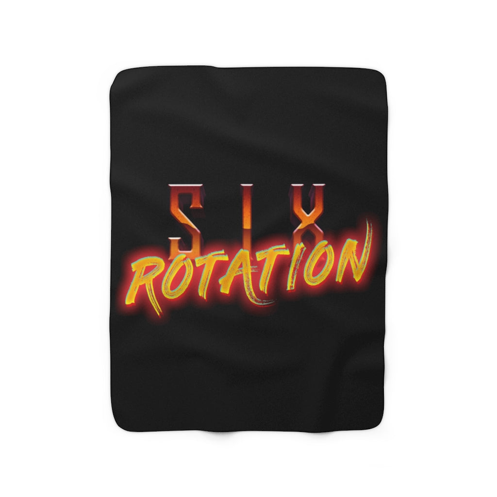 Six Rotation Fire Sherpa Fleece Blanket