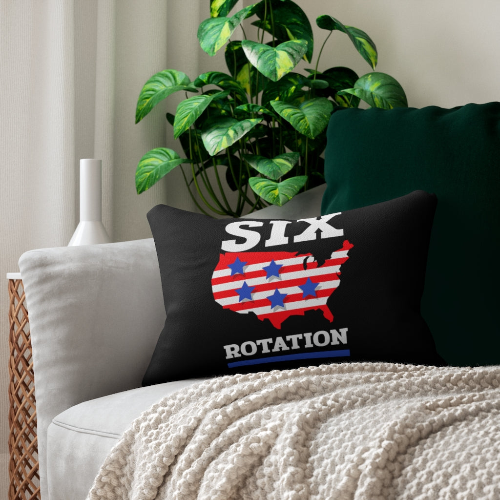 Six Rotation Land of the Free Spun Polyester Lumbar Pillow