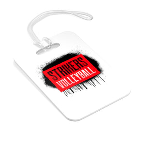 Strikers Stencil White Bag Tag