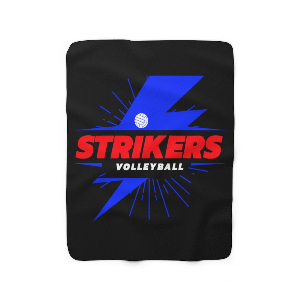 Strikers Blue Bolt Sherpa Fleece Blanket