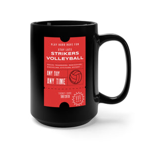 Strikers Ticket Black Mug 15oz