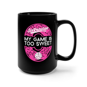 Six Rotation Sweet Game Black Mug 15oz