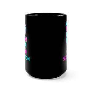 Six Rotation Volley Love Gwen Black Mug 15oz