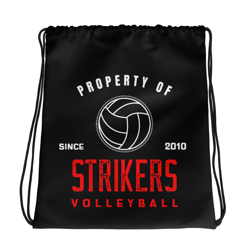 Strikers Property Black Drawstring bag