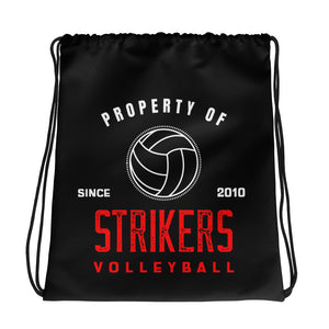 Strikers Property Black Drawstring bag