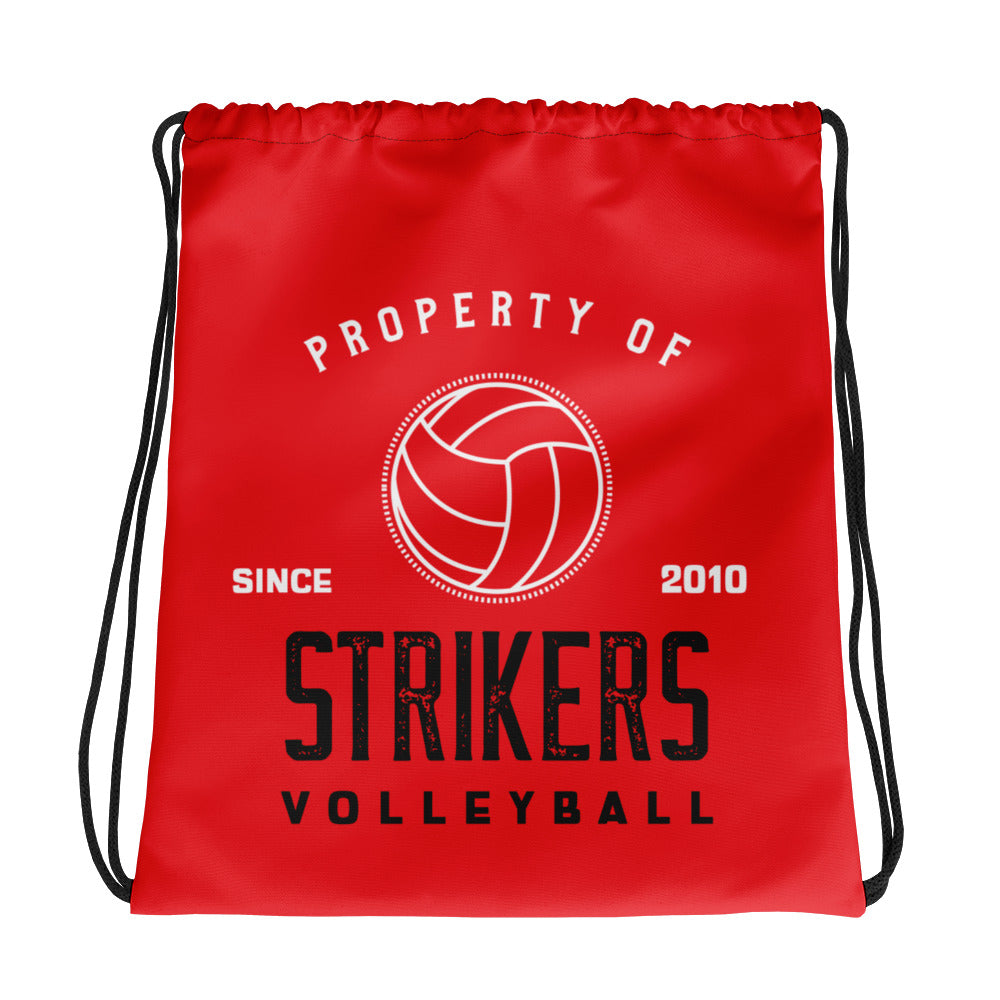 Strikers Property Red Drawstring bag