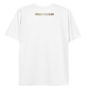 Six Rotation Gold Script Sublimated Men's T-shirt