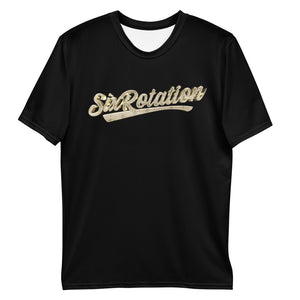 Six Rotation Gold Script Sublimated Men's T-shirt