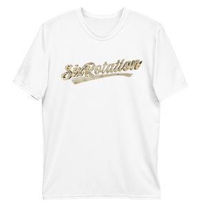 Six Rotation Gold Script Sublimated Men's T-shirt