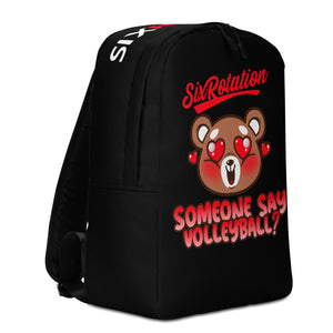 Six Rotation Volleybear Love Minimalist Backpack