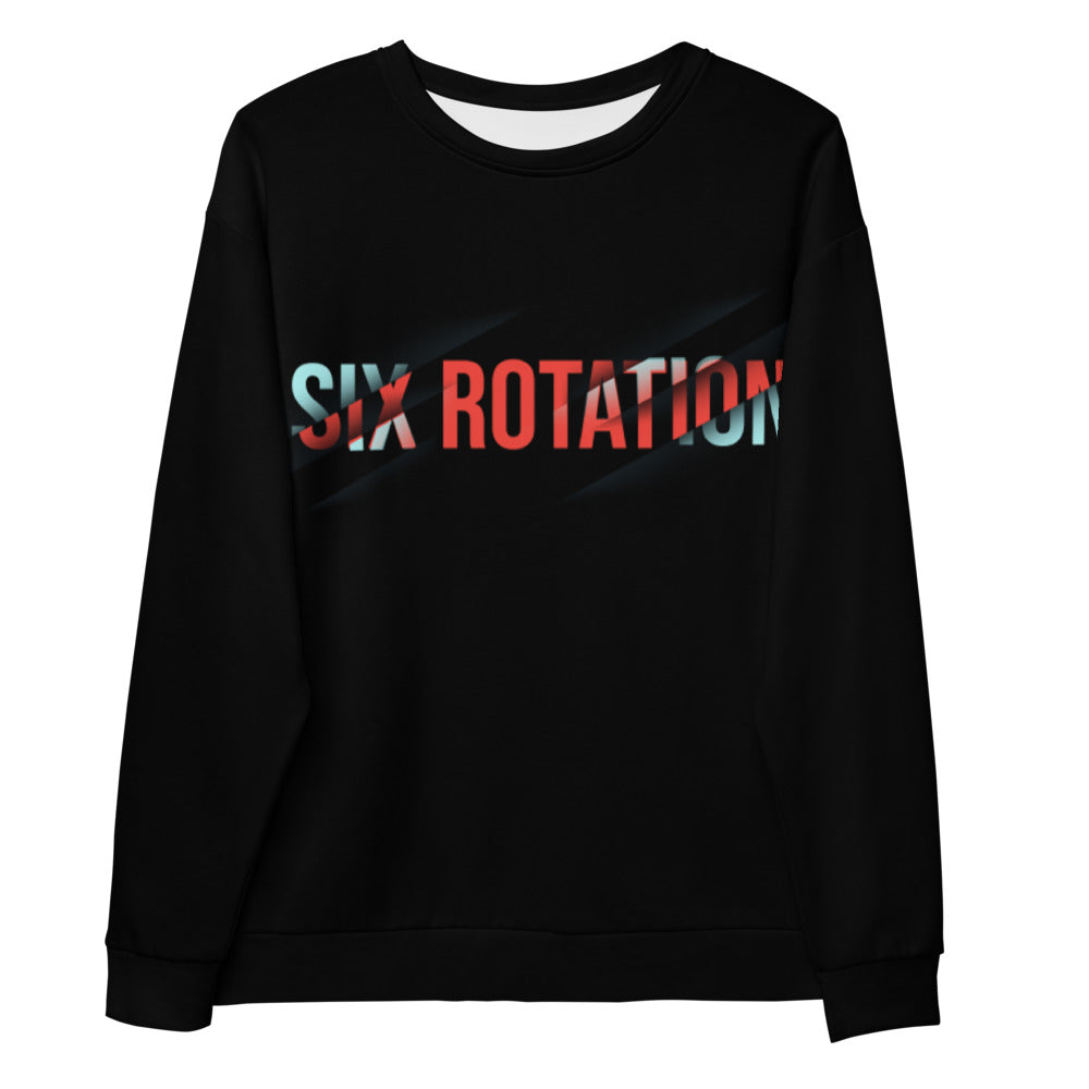 Six Rotation Cut Sublimated Unisex Sweatshirt