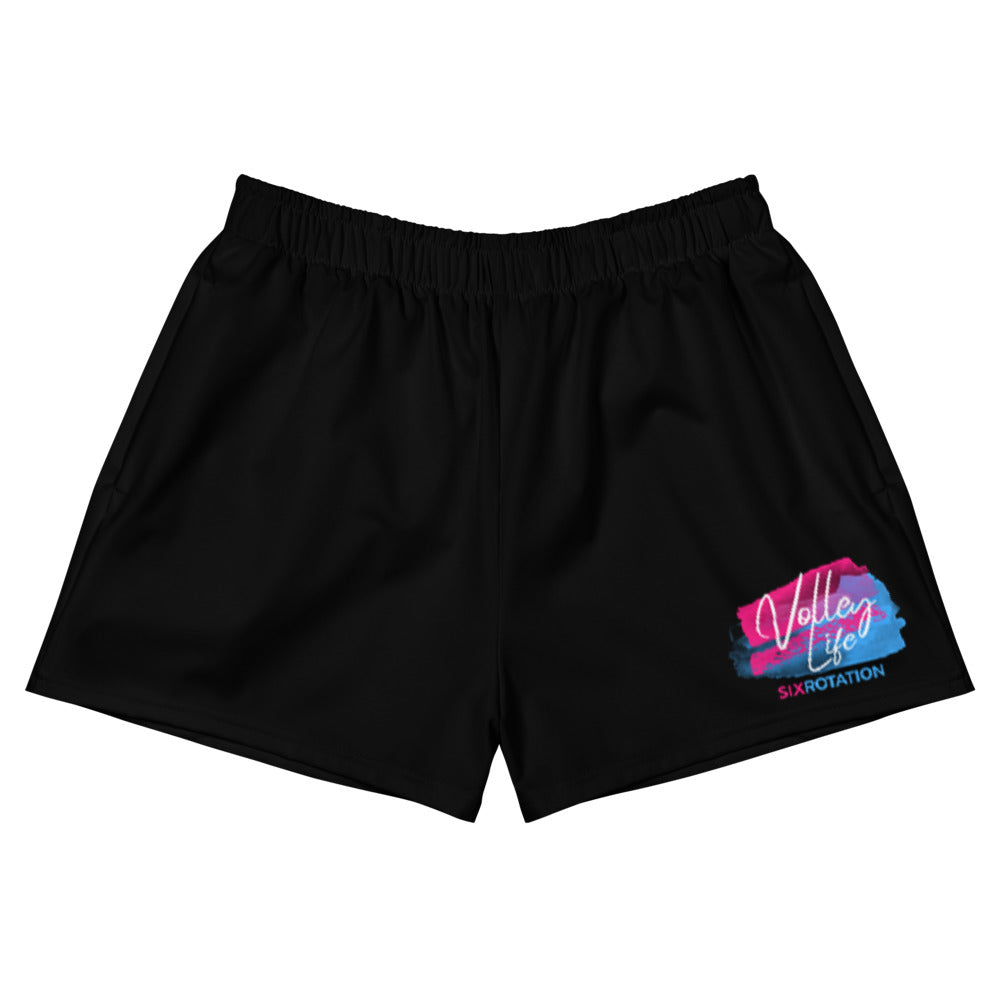 Six Rotation Volley Life Women's Athletic Shorts