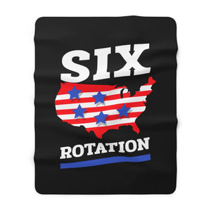 Six Rotation Land Sherpa Fleece Blanket