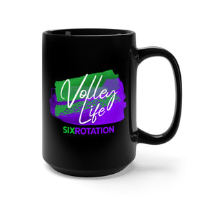 Six Rotation Volley Life Hulk Black Mug 15oz