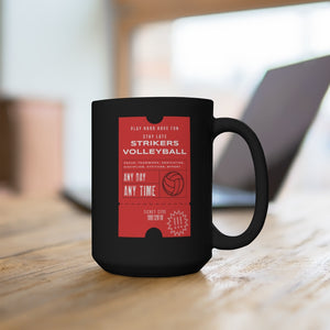 Strikers Ticket Black Mug 15oz