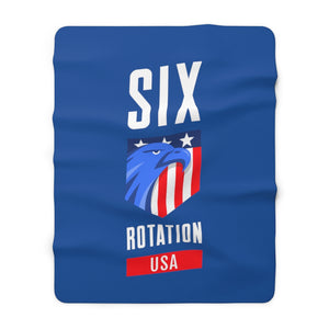 Six Rotation Eagle Sherpa Fleece Blanket