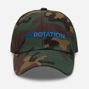 Six Rotation Basic Blue Hat