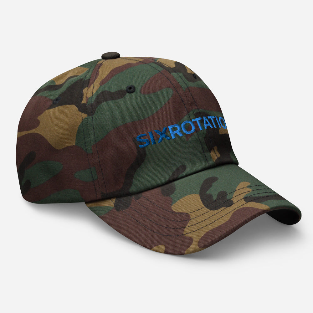 Six Rotation Basic Blue Hat