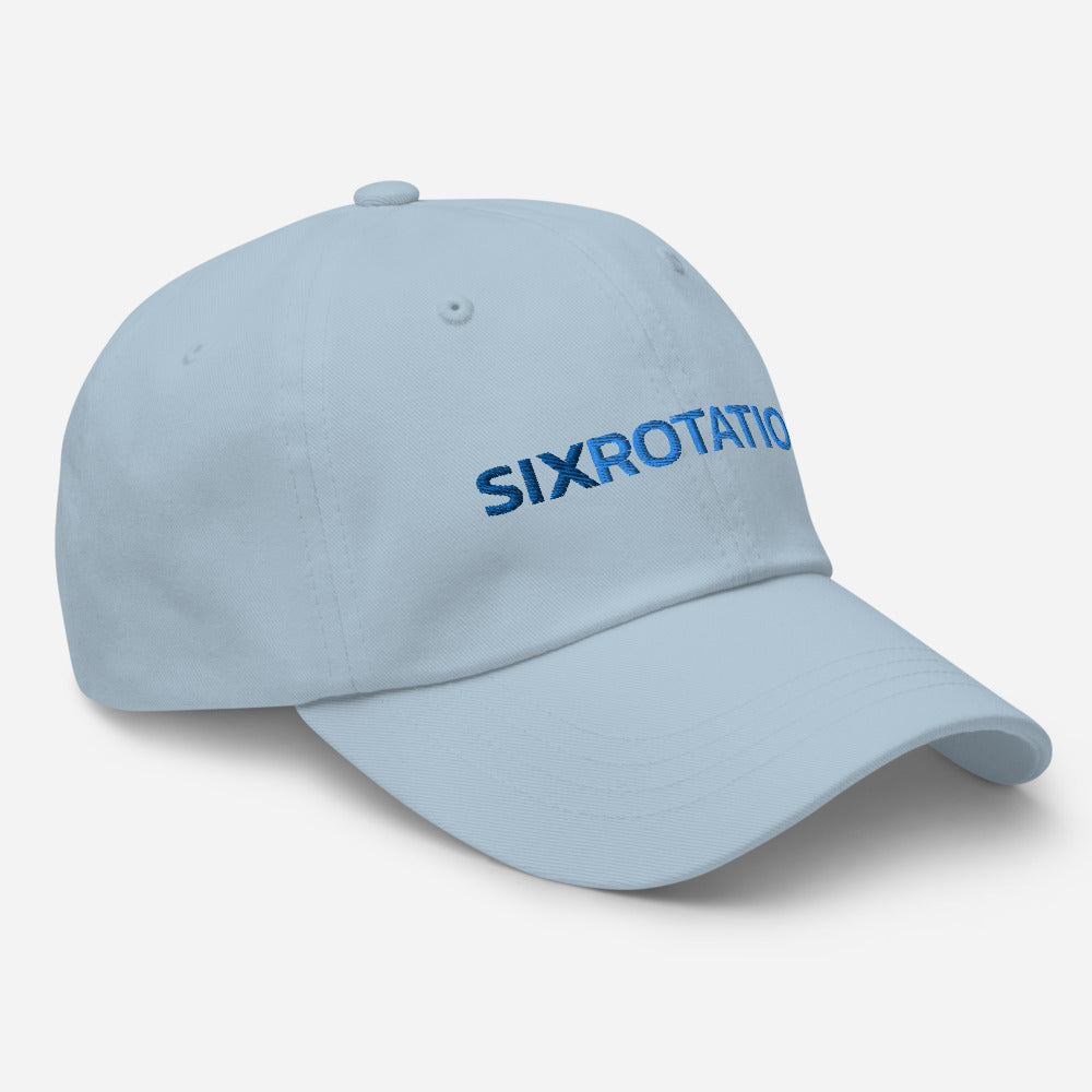 Six Rotation Basic Blue Hat