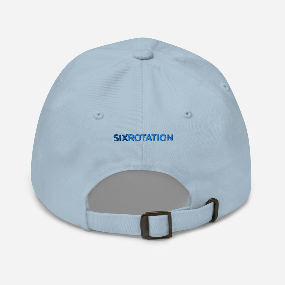 Six Rotation Basic Blue Hat