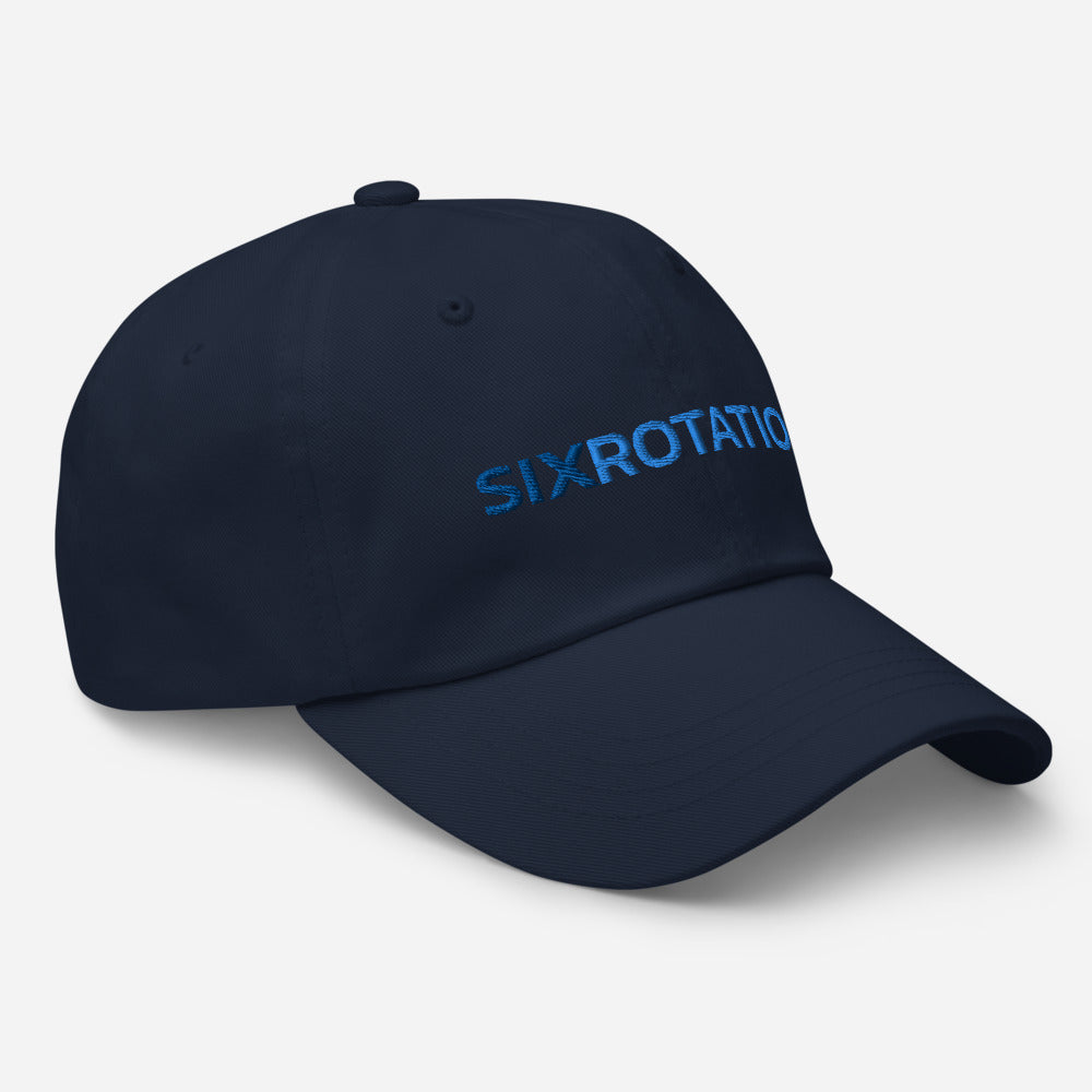 Six Rotation Basic Blue Hat