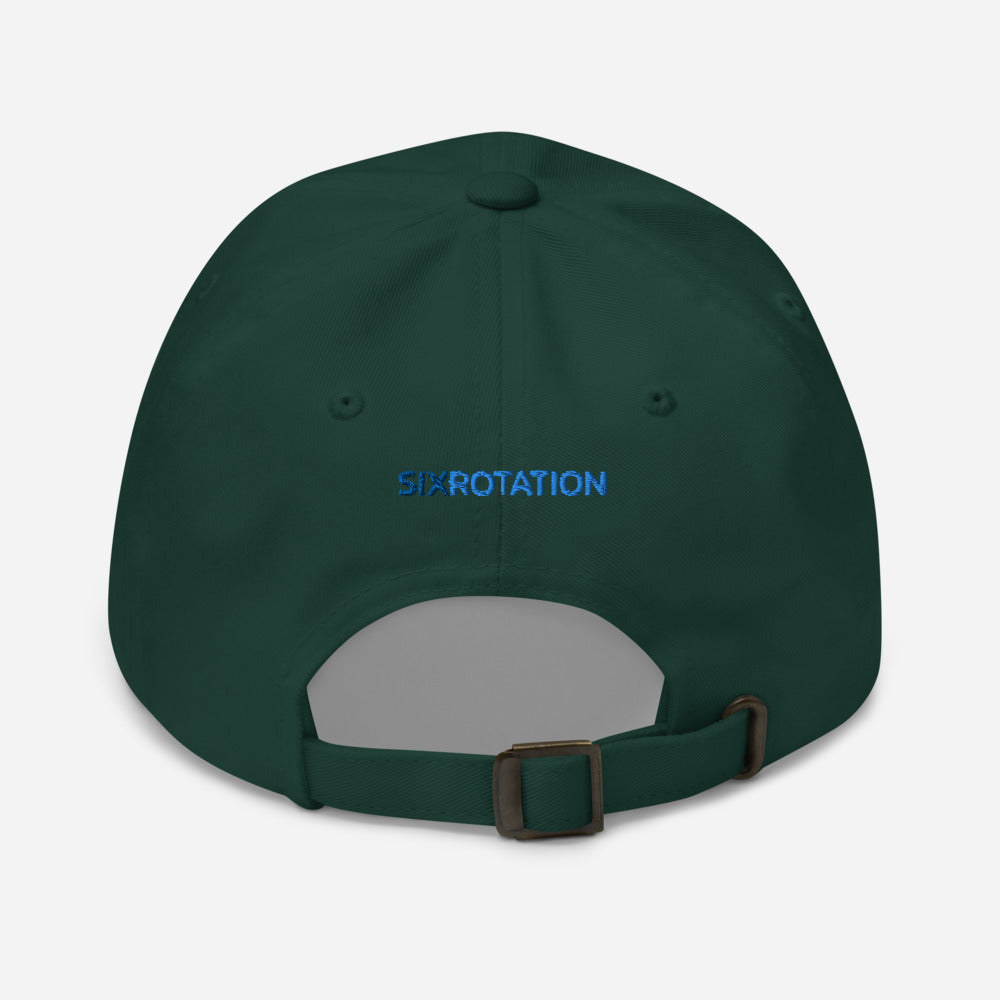 Six Rotation Basic Blue Hat