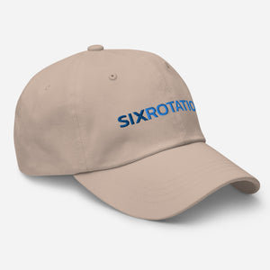 Six Rotation Basic Blue Hat